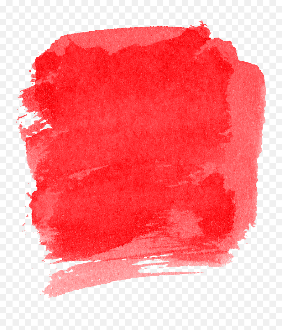 6 Red Watercolor Brush Stroke Square - Watercolor Paint Png,Red Square Png