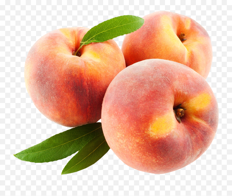Peach Fruits With Leafs Png Image - Png Fruits,Fruits Png