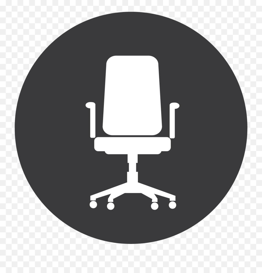 Office Chair Icon White Transparent Png - Office Chair Icon White,Featured Icon