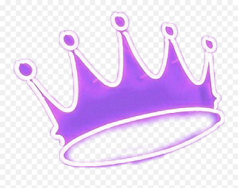 Crown Neon Purple King Queen Sexy Re Prince Princess - Transparent Neon Crown Png,King Crown Png