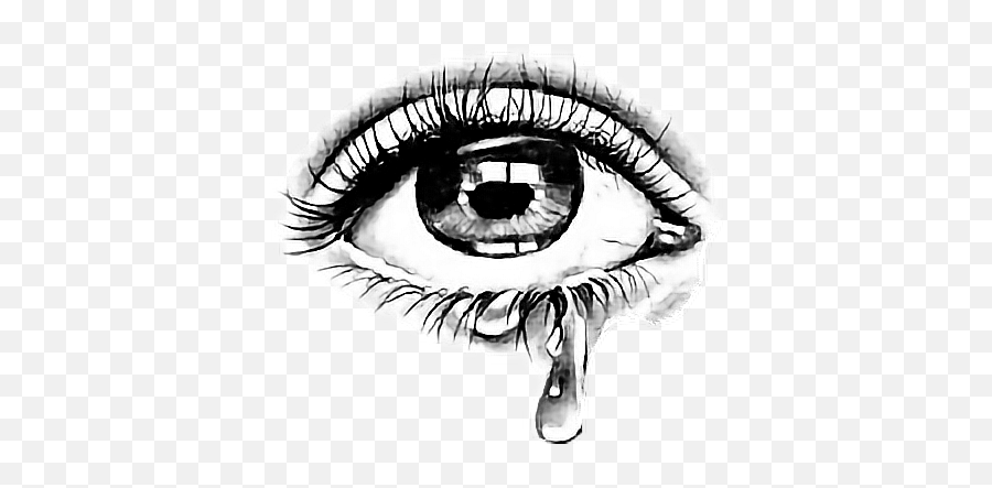 Collection Of Free Drawing Tears One Eye 362291 - Png Black Days In My Life,Black Eye Png