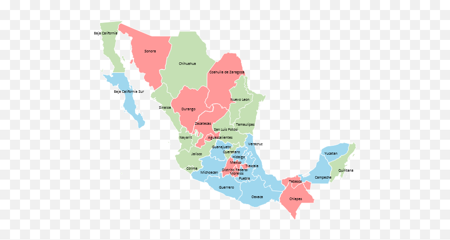 Mexico - Vertical Png,Mexico Map Icon