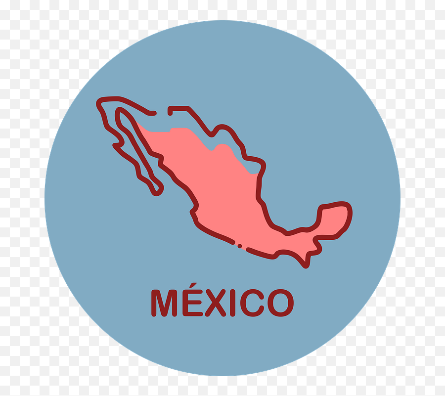 Mexico Map Of Icon - Free Image On Pixabay Mexico Map Icon Png,Mexico Icon