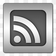 Black Feed Rss Subscribe Icon Feeds Rounded - Solid png