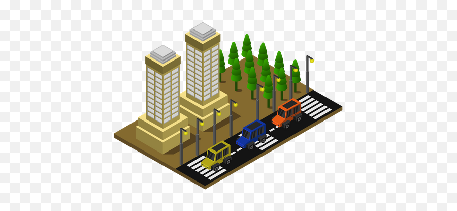 Office Building Icon - Download In Isometric Style Vertical Png,Office Building Icon