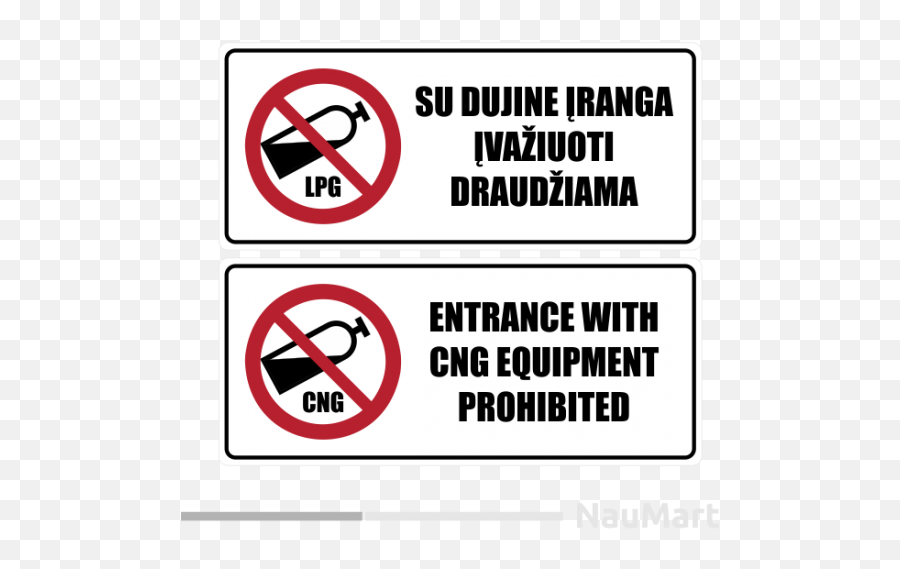Entrance With Cng Equipment Prohibited Sign Sticker Decal - Traffic Sign Png,Prohibited Sign Png