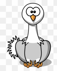 Swan Bird Cute - Free Vector Graphic On Pixabay Cartoon Ostrich Clipart Png,Swan Png