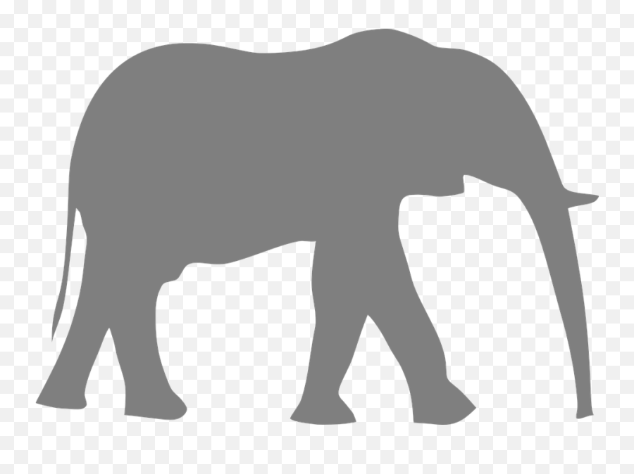 Elephant Walk Gray - Elephant Clip Art Png,Elephant Silhouette Png
