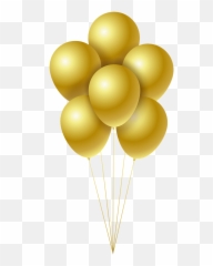 Download Hd Balloons Carnival Event - Transparent Background Clear Golden png
