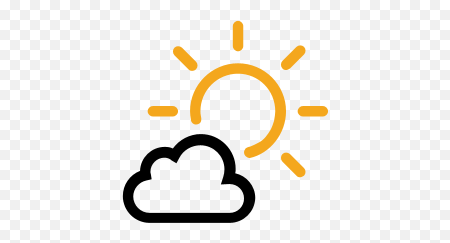 Mostlysunny Icon - Weather Underground Icons Black Png,Mostly Cloudy Icon