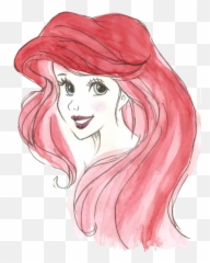 Image About Cute In Transparent Overlay By Tuyt Minh - Watercolor Painting Of Disney Characters Png,Ariel Png