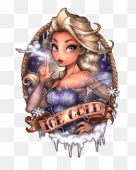 Download Queen Olaf Painted Elsa Snow Ice T - Shirt Hq Png Tatouage Reine Des Neiges,Olaf Png