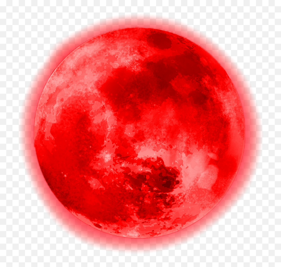 Circle Red Moon Glowing Glowingmoon - Transparent Blood Moon Png,Red Moon Png
