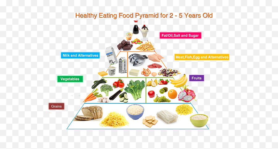 Healthy Eating Food Pyramid - Healthy Food Pyramid For Kids Png,Food Pyramid Png