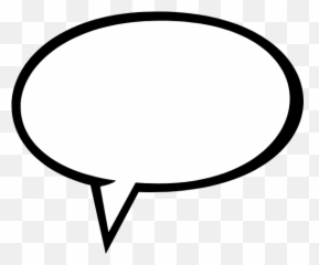 Chat Bubble Graphic Picmonkey Graphics - Black And White Oval Shape Arrow png