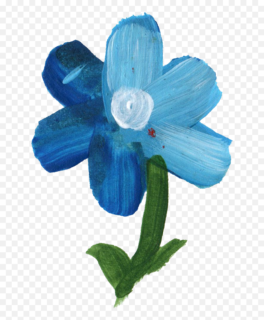 Download Hd Blue Flower Png - Blue Flower Transparent Artificial Flower,Blue Flower Transparent Background