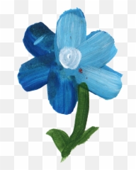 Download Hd Blue Flower Png - Transparent Artificial