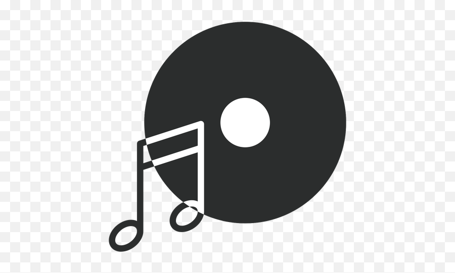 Music Note Disc Flat Icon - Transparent Png U0026 Svg Vector File Flat Design Music Png,Play Icon Transparent Background