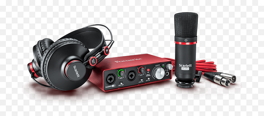 Recording Studio Microphone Png Image - Focusrite Scarlett 2i2 Studio Bundle,Studio Mic Png