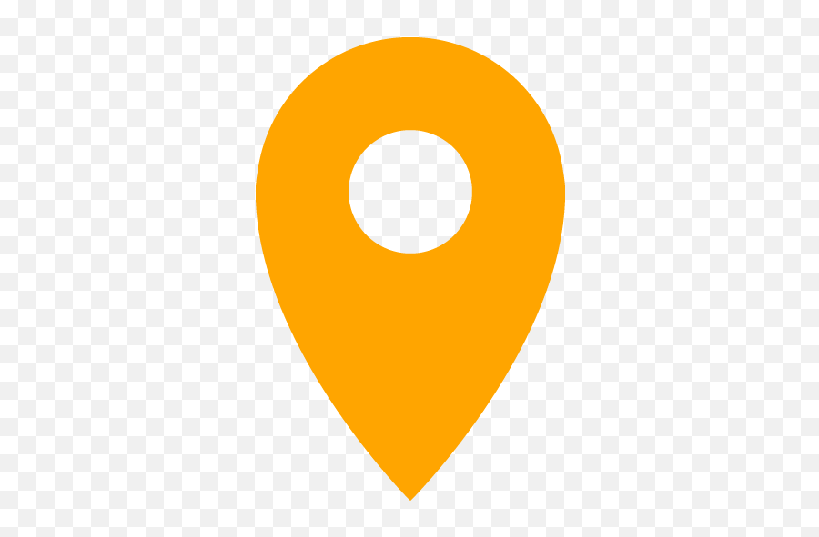 Orange Pin 8 Icon - Yellow Location Icon Png,Pin Png