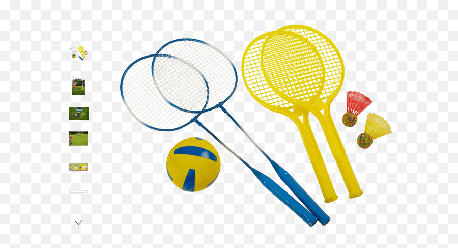 Chad Valley Tennis Badminton And Volleyball Set Sports - Table Tennis Racket Png,Volleyball Net Png