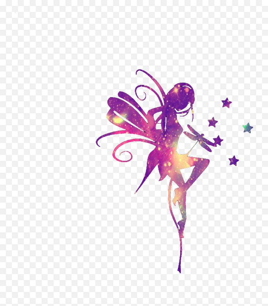 Fairy Silhouette - Sticker By Nisan Fairies Png,Fairy Silhouette Png