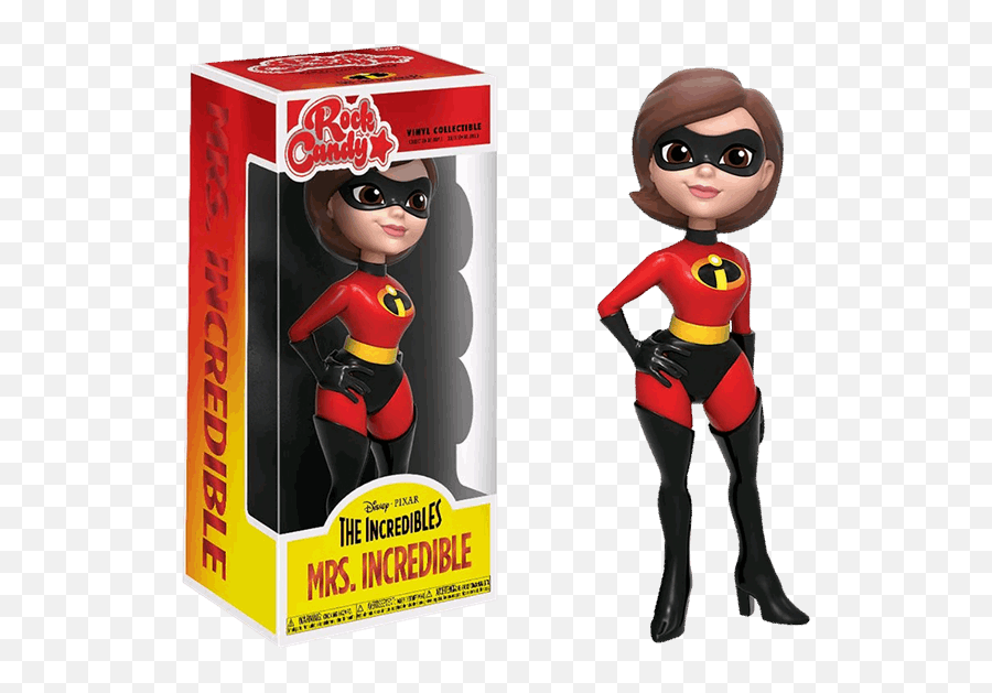 Disney - The Incredibles Mrs Incredible Rock Candy 5u201d Vinyl Figure Funko Rock Candy Mrs Incredible Png,The Incredibles Png