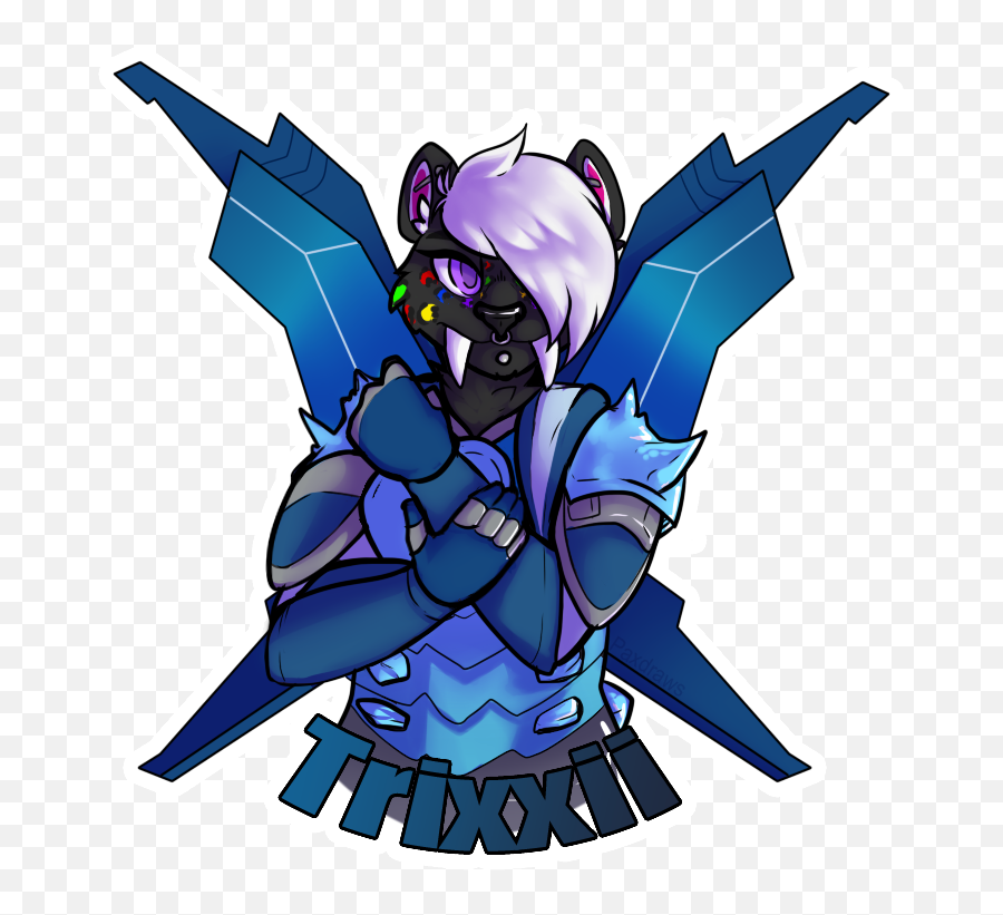 Pharah Trixxii Badge By Trixxiilebelle - Fur Affinity Cartoon Png,Pharah Transparent