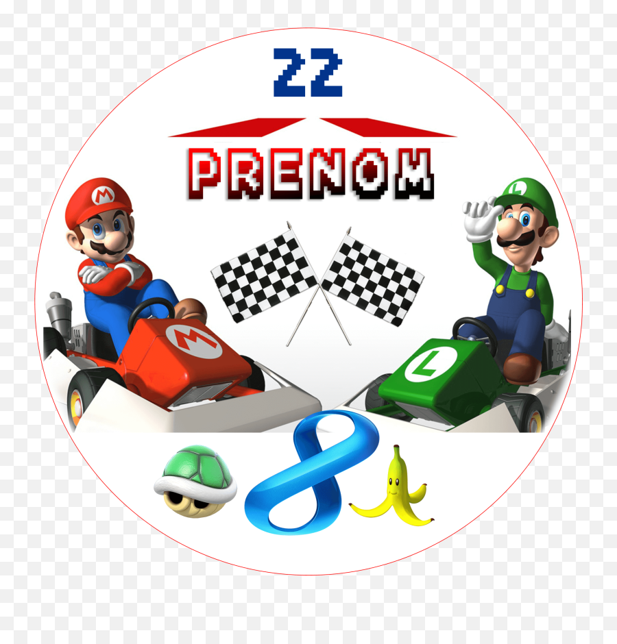 Personalized Edible Printing Mario Kart - Mario Kart Ds Png,Mario Kart Transparent