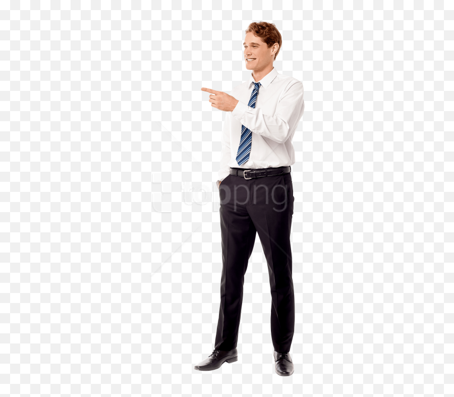 Person Pointing Png - Transparent Standing Man Png,Pointing Png