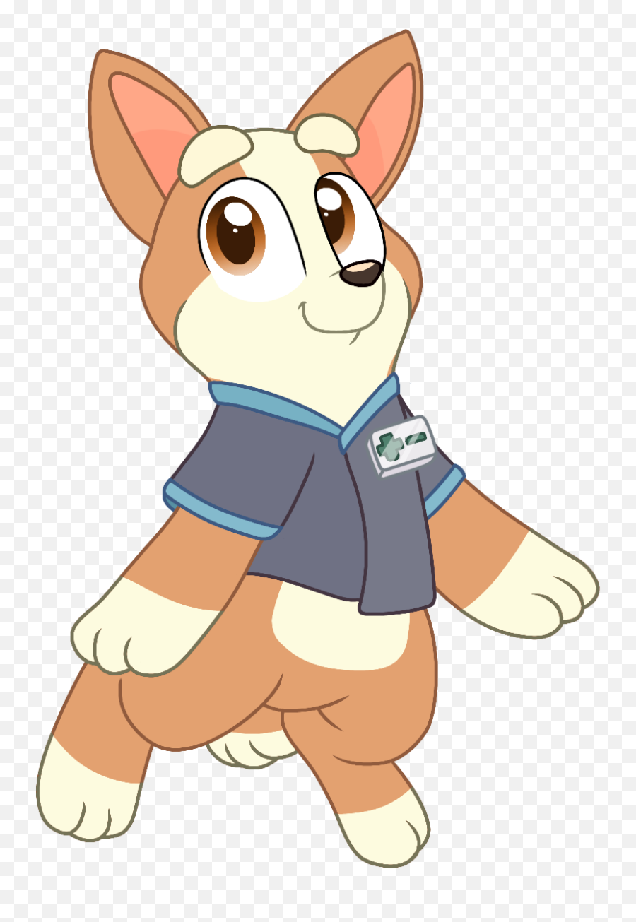 Vet Corgi Bluey Rainbow Eevee Png Arts - Bluey Corgi,Corgi Png