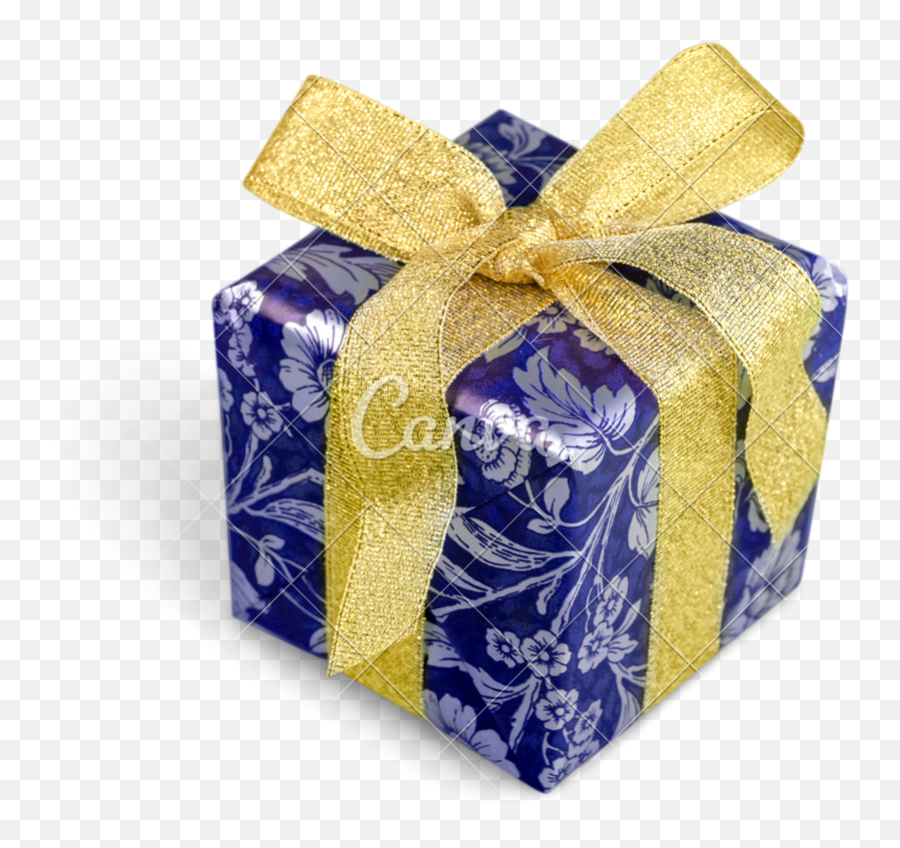Download Hd Gift Box With Ribbon - Clip Art Png,Gift Transparent Background