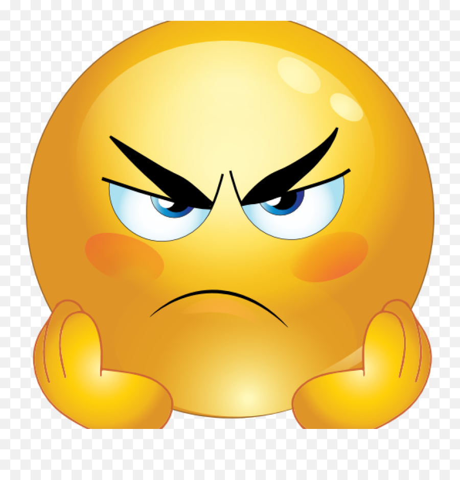 Angry Smiley Face Emoticons Clipart - Angry Smiley Png,Smileys Png