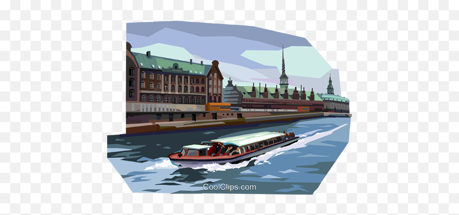 Tourist Boat Royalty Free Vector Clip Art Illustration - Marine Architecture Png,Boats Png