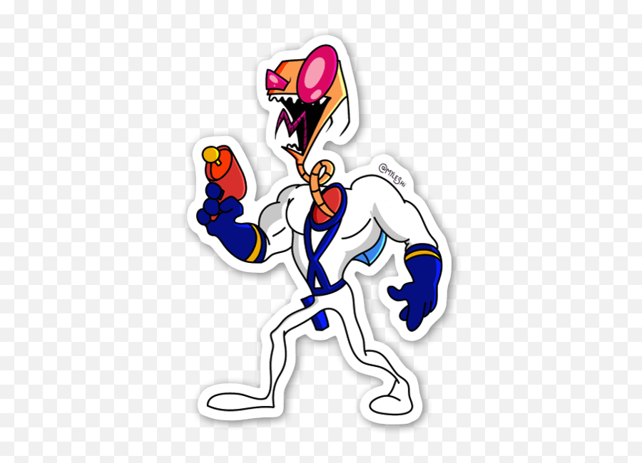 Earthworm Zim - Stickerapp Earthworm Jim Invader Zim Png,Invader Zim Png