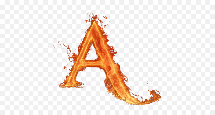 Alfabeto Hecho Con Fuego - Fire Letter A Png,Letras Png