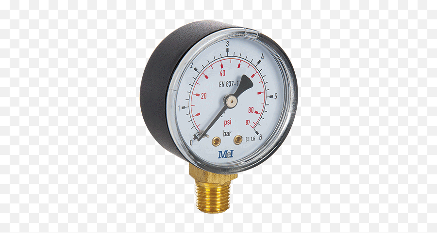 Dry Pressure Gauge Cl 25 Double Scale Barpsi - Manometro Seco Png,Gauge Png