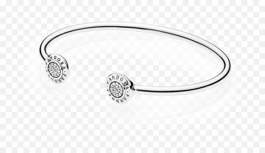 Open Bangle - Signature Pandora Bracelet Png,Pandora Logo Png