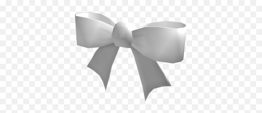 Lovely White Bow - Roblox Roblox White Hair Bow Png,Present Bow Png