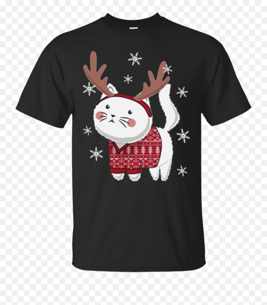 Download Hd Ugly Christmas Sweater Cat Reindeer Antlers - Nofx Never Trust A Hippy T Shirt Png,Christmas Antlers Png