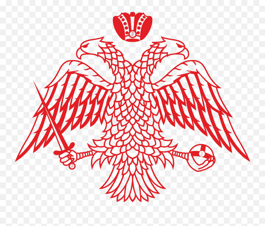 Byzantine Empire Byzantium Double - Headed Eagle Symbol Flag Greek Orthodox Double Headed Eagle Tattoo Png,Eagle Symbol Png