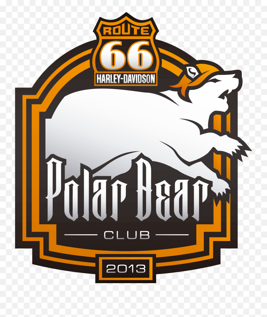 Polar Bear Club Route 66 Harley - Davidson Route 66 Harley Davidson Png,Route 66 Logo