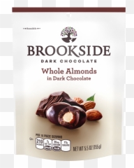 Brookside Whole Almonds In Dark Chocolate 55 Oz - Brookside Chocolate Covered Almonds Png,Hershey Kisses Logo