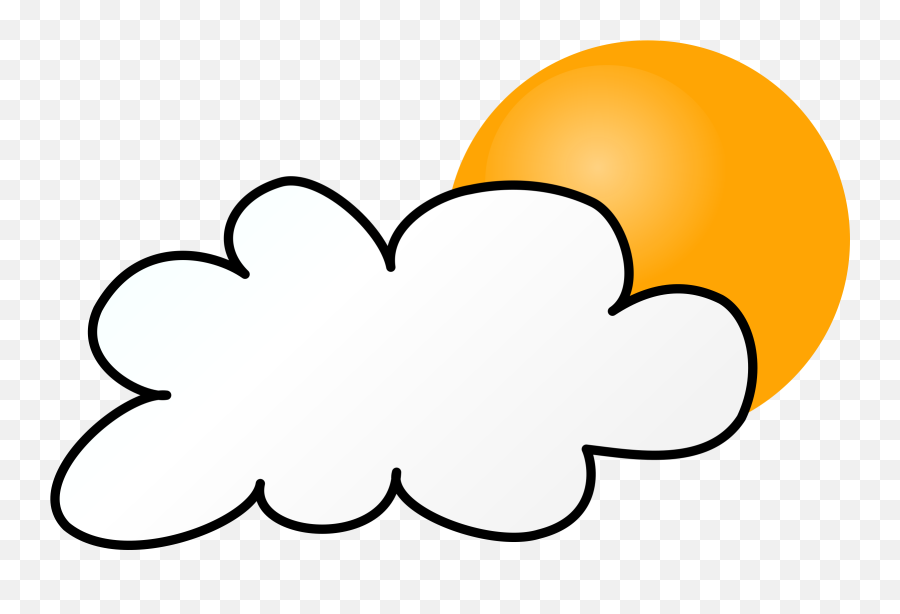 Cloudy Day Simple - Rainy Weather Clip Art Png,Partly Cloudy Weather Icon