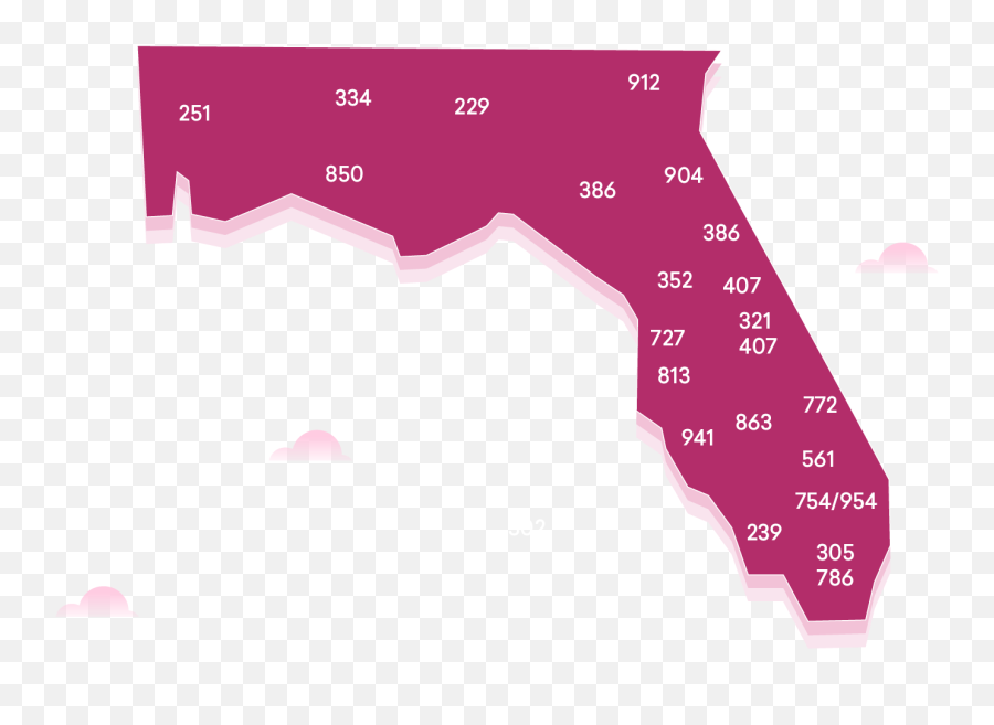 All Florida Area Codes Freshcaller Phone System - Florida Area Codes Png,Icon Orlando Phone Number