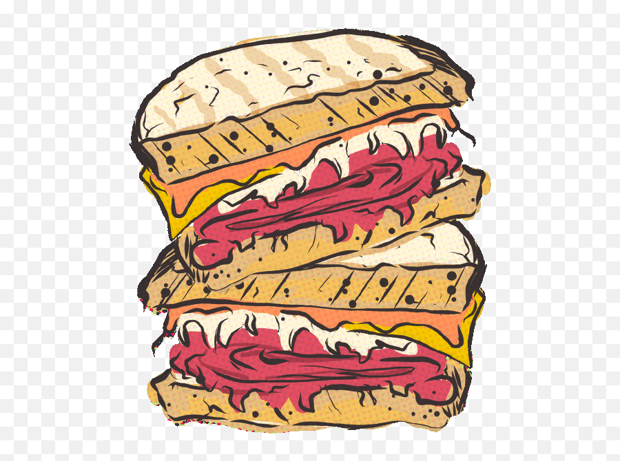 Famously Big Delicious - Corned Beef Sandwich Drawing Png,Sandwiches Png