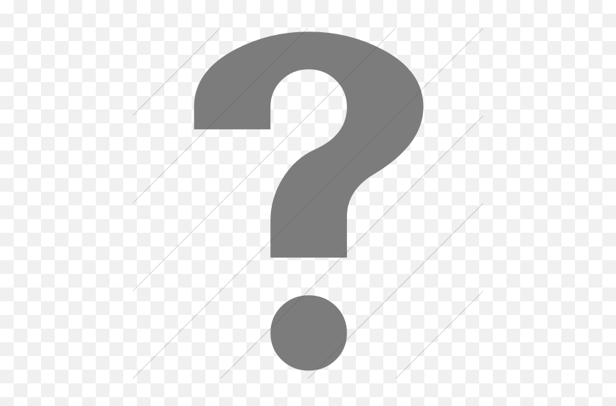 Simple Dark Gray Classica Question Mark - Question Mark Dark Grey Png,Question Mark Folder Image Icon