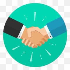 Private Online Marketing Portal Custom Sign Printing - Handshake png