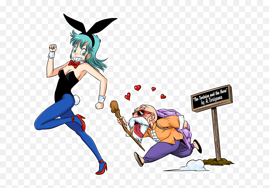 Master Roshi And Bulma - Master Roshi And Bulma Bunny Png,Bulma Icon