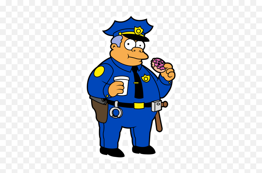 The Simpsons Chief Clancy Wiggum - Simpsons Cop Png,Spiderpig Icon